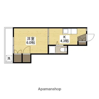 柳川ビル【4階】の間取り