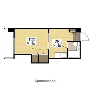 コーポ平和【4階】の間取り
