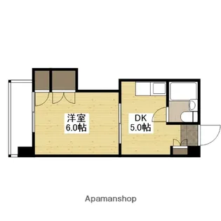 コーポ平和【4階】の間取り