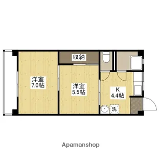 西十日市ビル【3階】の間取り