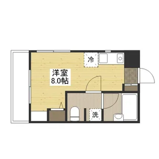 柴崎舟入ビル【6階】の間取り