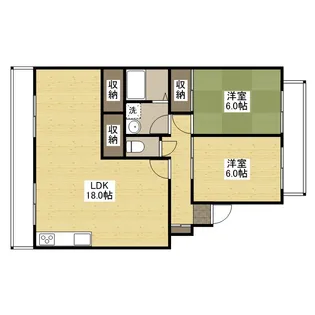 ハイコーポヤスダ【3階】の間取り