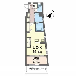 シティーコート上幟町【7階】の間取り