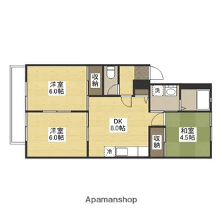 ファミール隅田 B棟【2階】の間取り