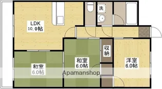 第2メゾン浜本【403号室】の間取り