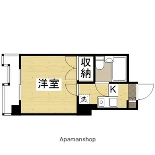メゾンダイアナイン皆実【5階】の間取り