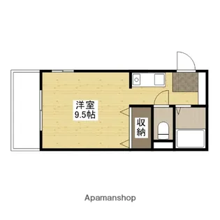 キューブ翠【2階】の間取り