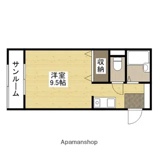 キューブ翠【101号室】の間取り