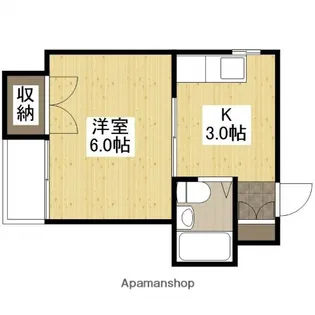 愛宕ビル【4階】の間取り