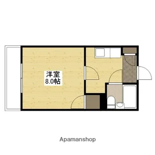 ボヌール中尾【2階】の間取り