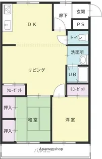 平町マンション【1階】の間取り