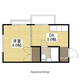 アイビル楽々園(旧水谷ビル)【3階】の間取り