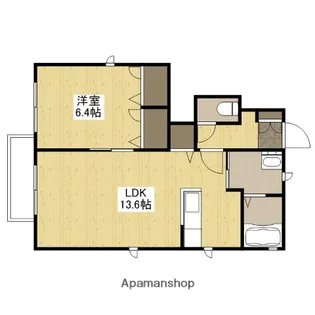 ハピネス参番館【1階】の間取り