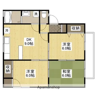 セジュール加美B棟【2階】の間取り