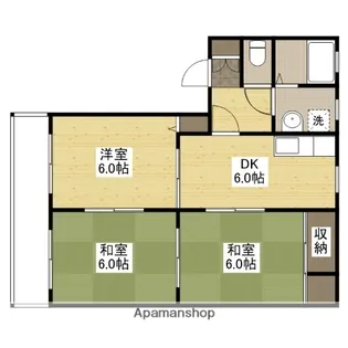 サンウエストパークC棟【103号室】の間取り