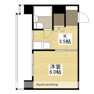 ニューてんま【5階】の間取り