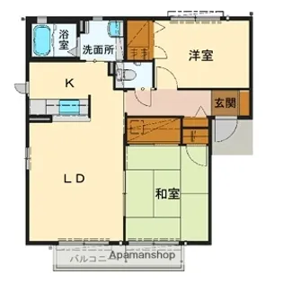 グランマスト安佐南 A棟【1階】の間取り