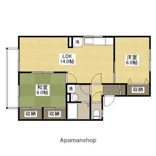 グリーンヒルズ 1号館【2階】の間取り