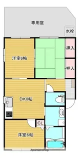 ダンク中山【1階】の間取り