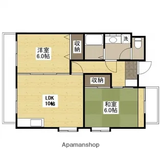 ピュアハイム古市橋【2階】の間取り