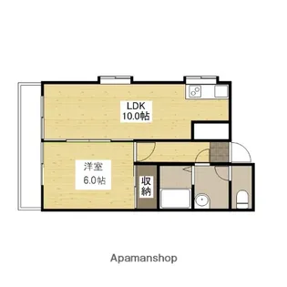 ピュアハイム古市橋【2階】の間取り