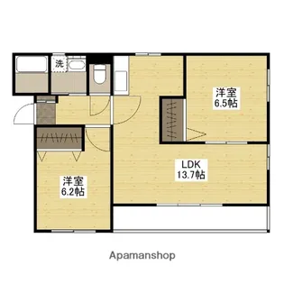 シャルマン深川【3階】の間取り