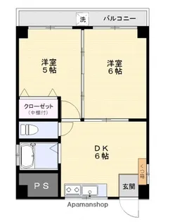 平岡ビル(昭和町)【3階】の間取り