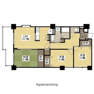 ベルウィング高陽35【12階】の間取り