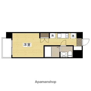 1Rの間取り画像