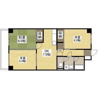 コーポ井口台【4階】の間取り