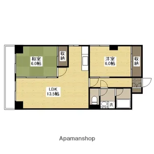 コーポ井口台【208号室】の間取り