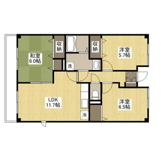 トランキルレジデンス【3階】の間取り
