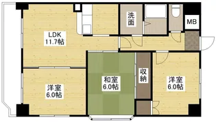 アピアイレブン【7階】の間取り