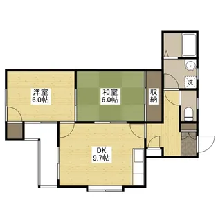 メゾン江波東【2階】の間取り