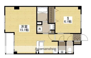 1Rの間取り画像