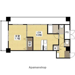 グラビスコート紙屋町【11階】の間取り