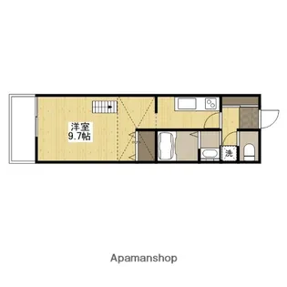 グラビスコート紙屋町【7階】の間取り