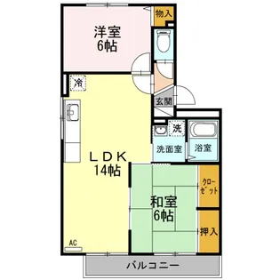 ハイカムール玉木【3階】の間取り