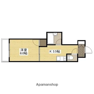 エオス舟入【805号室】の間取り