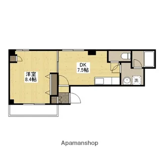 グラディール堺町【3階】の間取り