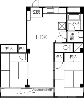 永田マンション【1階】の間取り
