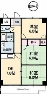 ロイヤルオークス【2階】の間取り