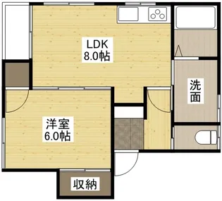 メープル下林【202号室号室】の間取り