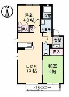 ソレイユさえき【1階】の間取り