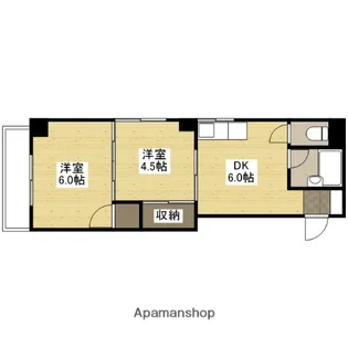 シャトレサン二コラ【4階】の間取り