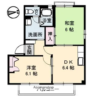 サントーク B棟【2階】の間取り