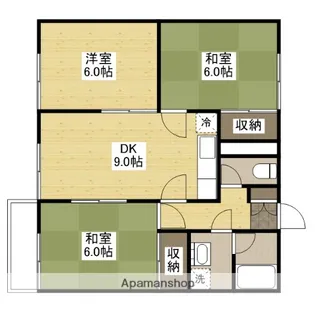 サンパレス温品【1階】の間取り