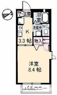 サニーハイツ牛田 C棟【2階】の間取り