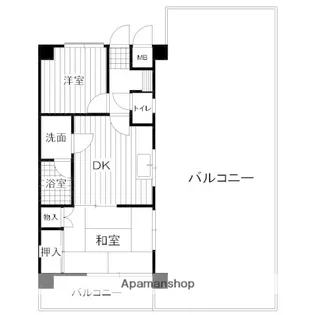ダイアパレス庚午中【4階】の間取り
