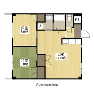 カルチェ・ヴェールS棟【7階】の間取り